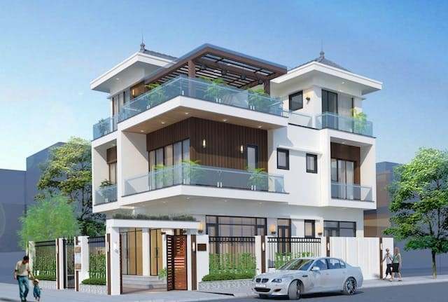 Biệt thự 3 mặt tiền đẹp